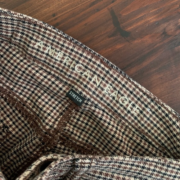 American Eagle Houndstooth Pants Dark/Light Academia Aesthetic - Picture 5 of 6